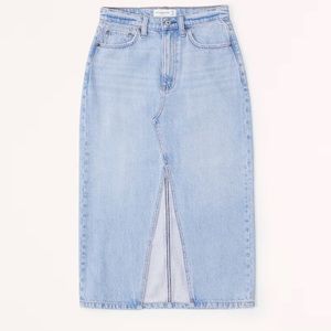 Brand New Abercrombie Midi Denim Skirt